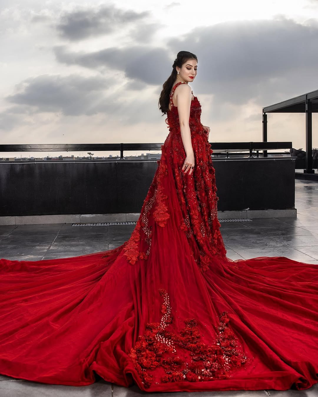 Pompadour Red Gown